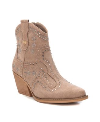 Women's Italian Western Suede Booties By XTI