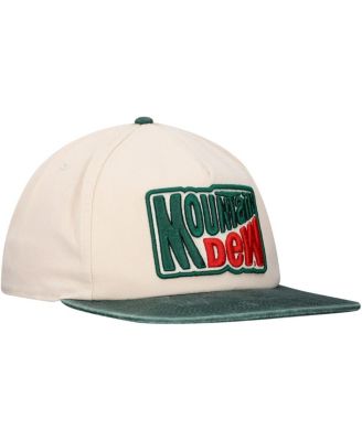 Men's Cream Mountain Dew Retro Golfer Snapback Hat