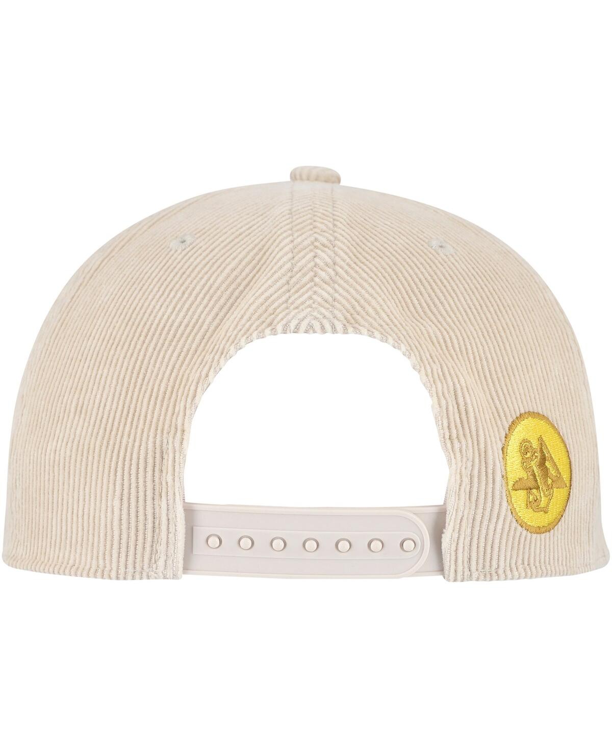 Lids Men's Cream/tan Pacifico Corduroy Rope Golf Snapback Hat In Cream,tan
