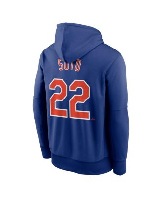 Men's Juan Soto Royal New York Mets Name Number Pullover Hoodie