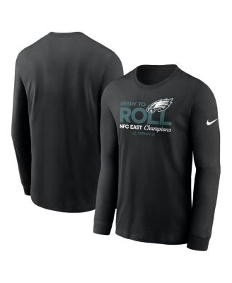 Nike - Men's Black Philadelphia Eagles 2024 NFC East Division Champions Locker Room Trophy Collection Long Sleeve T-shirt