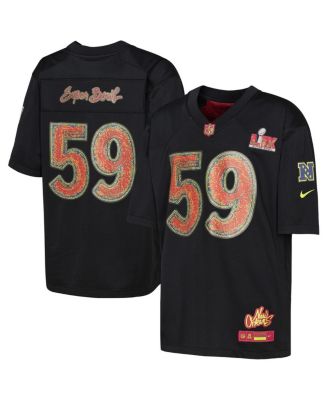 Nike - Big Boys and Girls Black Super Bowl LIX Game Jersey
