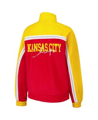 Women's Red Kansas City Chiefs Post Game Full-Zip Track Jacket