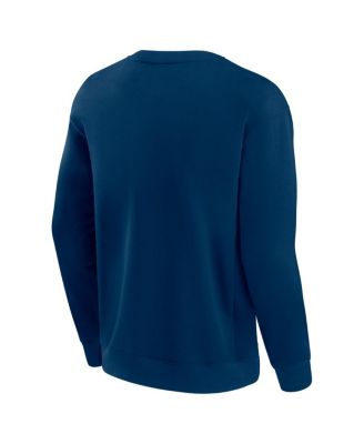 Men's and Women's Navy Houston Texans Elements Unlimited Fleece Pullover Sweatshirt