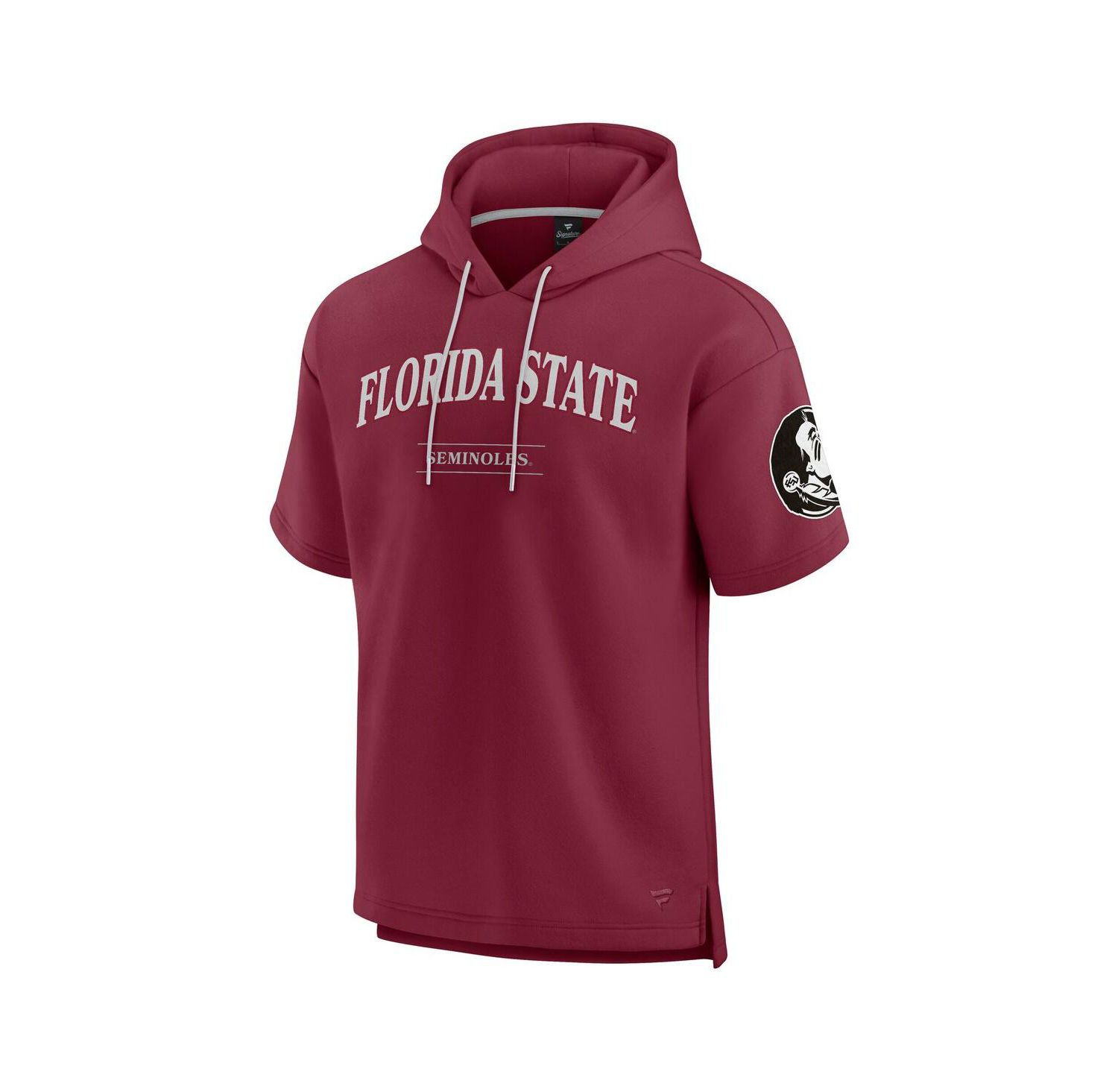 Men's Garnet Florida State Seminoles Ready Short Sleeve Pullover Hoodie