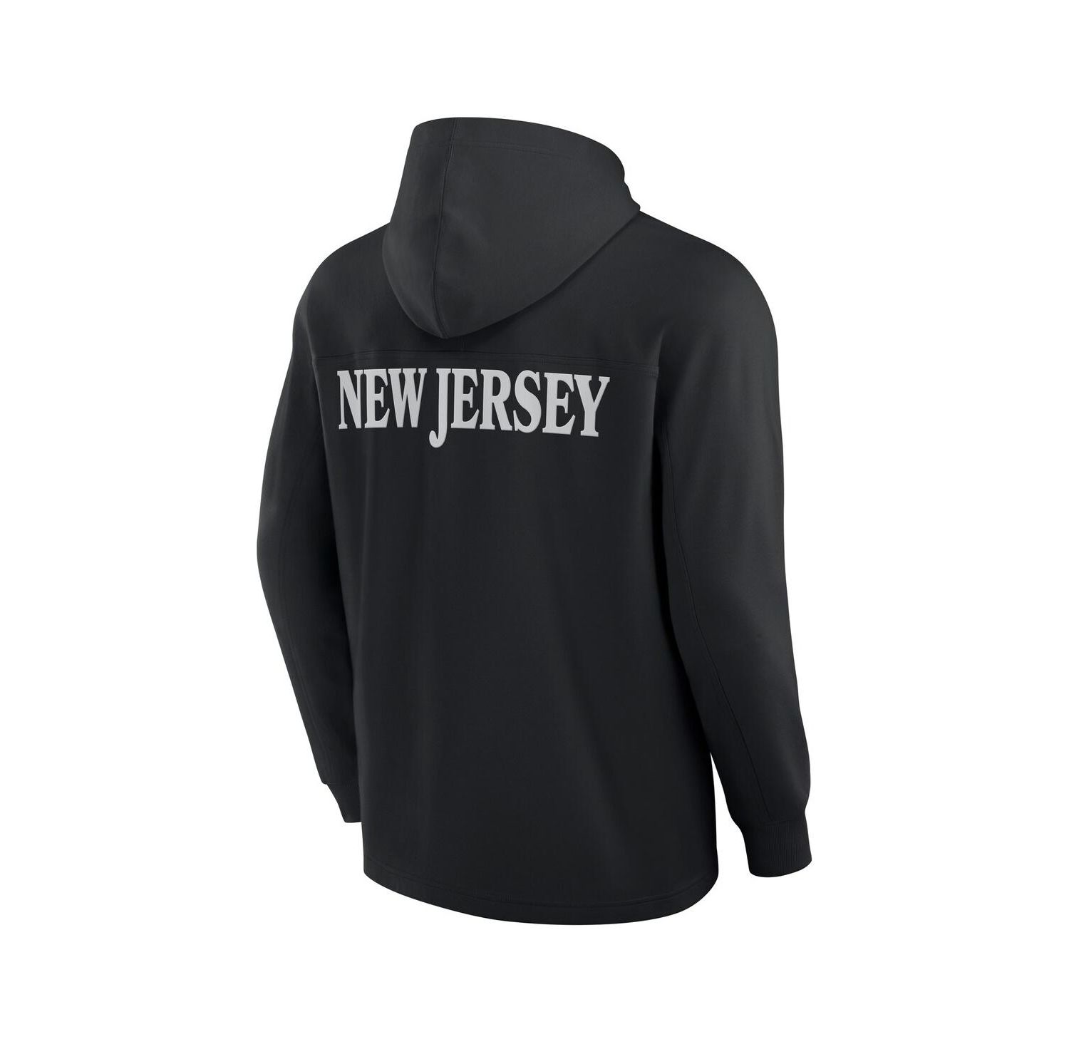 Men's Black New Jersey Devils Elements Blaze Tri-Blend Long Sleeve Hoodie T-Shirt