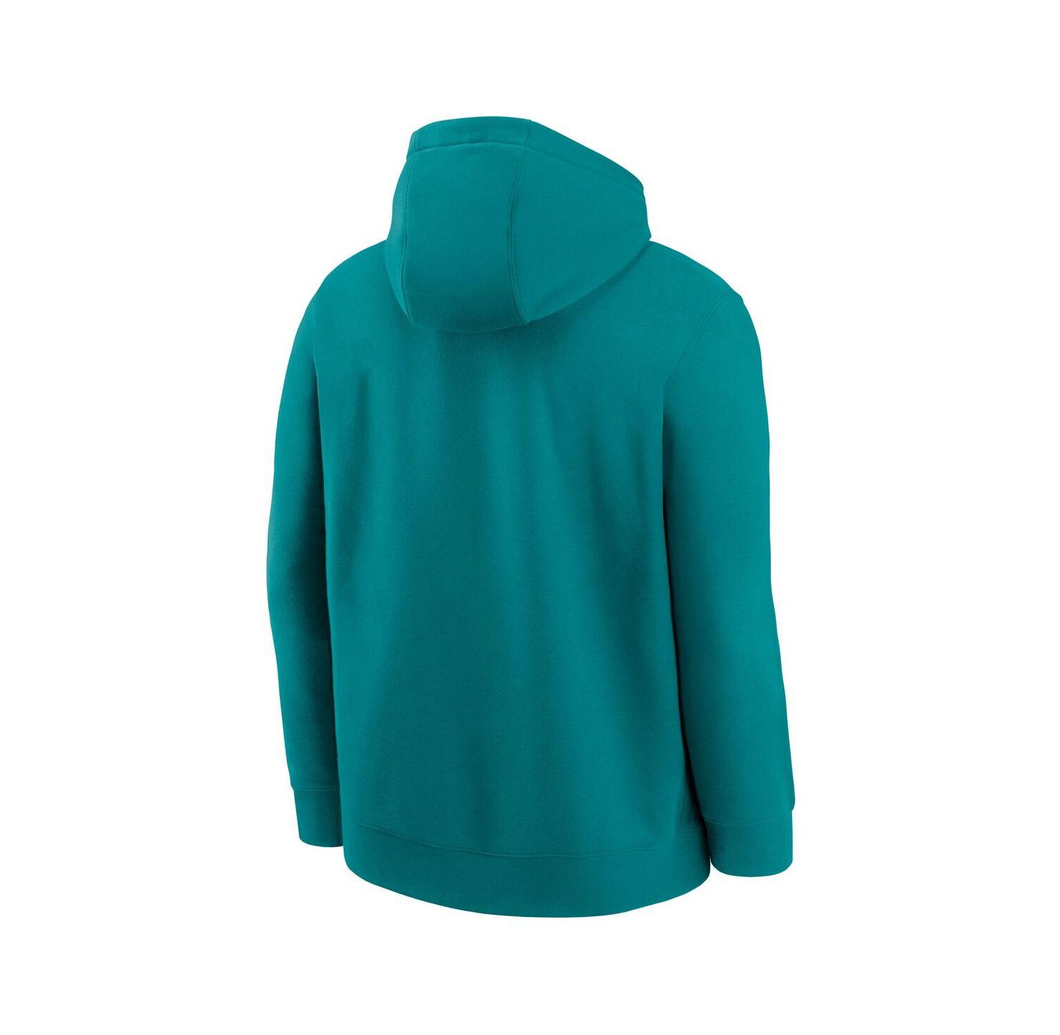 Men's Aqua Miami Dolphins Rewind Club Logo Pullover Hoodie