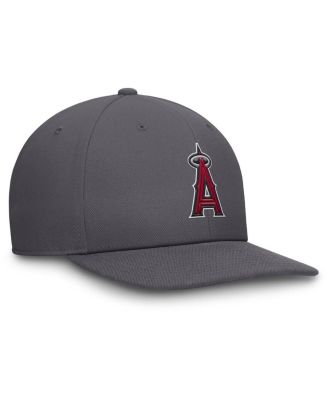 Men's Gray Los Angeles Angels Pro Performance Snapback Hat