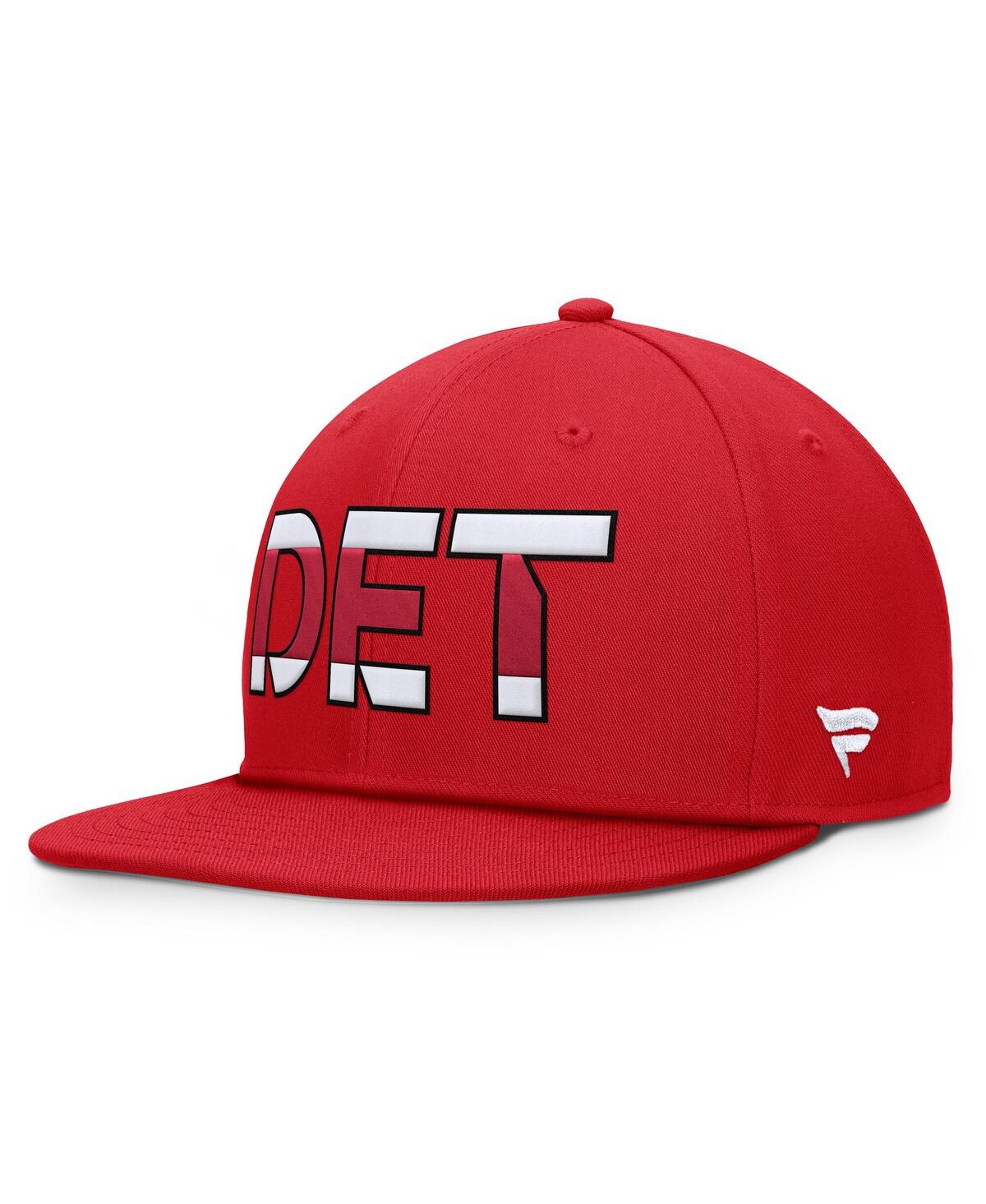 Fanatics Men's Red Detroit Red Wings Authentic Pro Team Rink Snapback Hat In Red