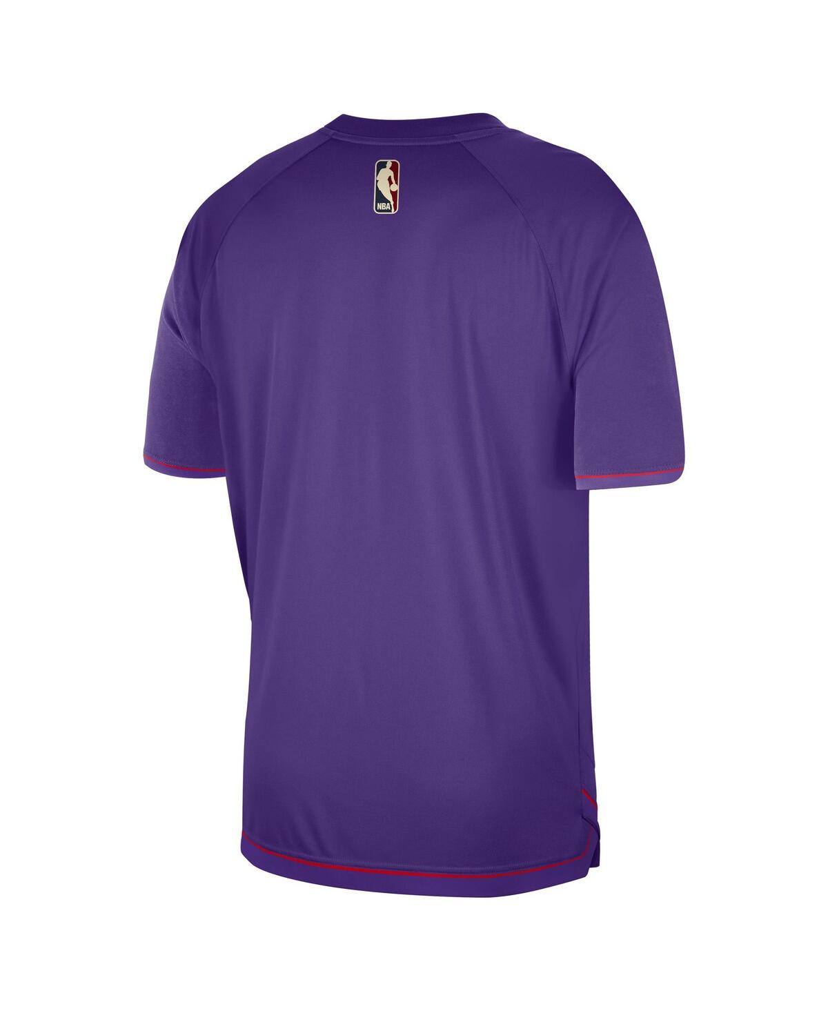 NIKE MEN'S PURPLE TORONTO RAPTORS 2024/25 CLASSIC EDITION PREGAME SHOOTING T-SHIRT 