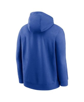 Men's Royal Duke Blue Devils Lacrosse Stacked Fleece Pullover Hoodie