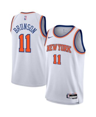 Nike - Big Boys and Girls Jalen Brunson White New York Knicks Association Swingman Jersey