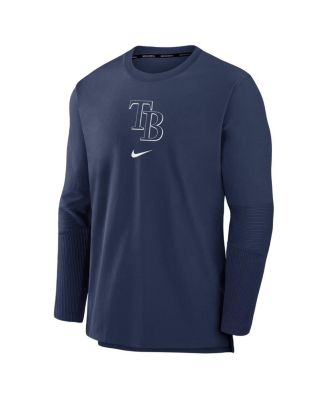 Men's Navy Tampa Bay Rays Authentic Collection Player Performance Pullover Sweatshirt