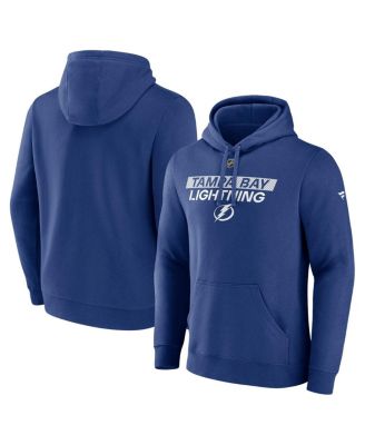 Fanatics - Men's Blue Tampa Bay Lightning Authentic Pro Core Primary Fleece Pullover Hoodie