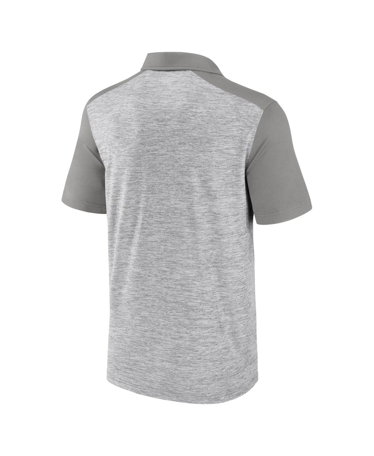 Fanatics Men's Heather Gray Los Angeles Dodgers True Classics Avid Fan Brushed Polo In Heather Gray