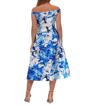 Women's Floral-Print Midi Dress