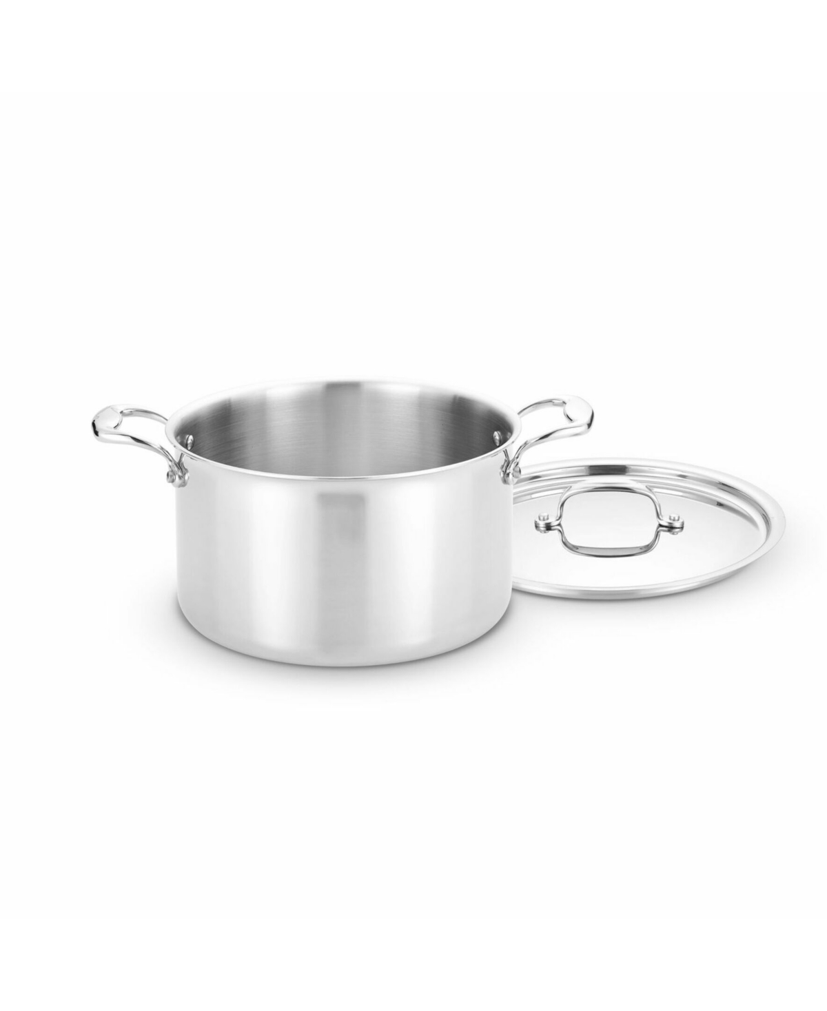 Heritage Steel Titanium Series Fully Cladded 8-quart Stock Pot With Lid In Stainless Steel