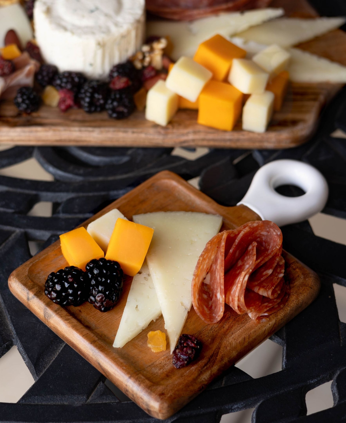 Jeanne Fitz Wood Plus Collection Mini Charcuterie Board, Set Of 8 In Brown