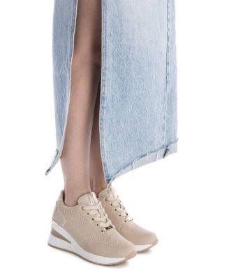 Women's Wedge Lace-Up Sneakers By XTI