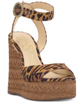 Jessica Simpson - Women's Kamindi Ankle-Strap Platform Wedge Sandals