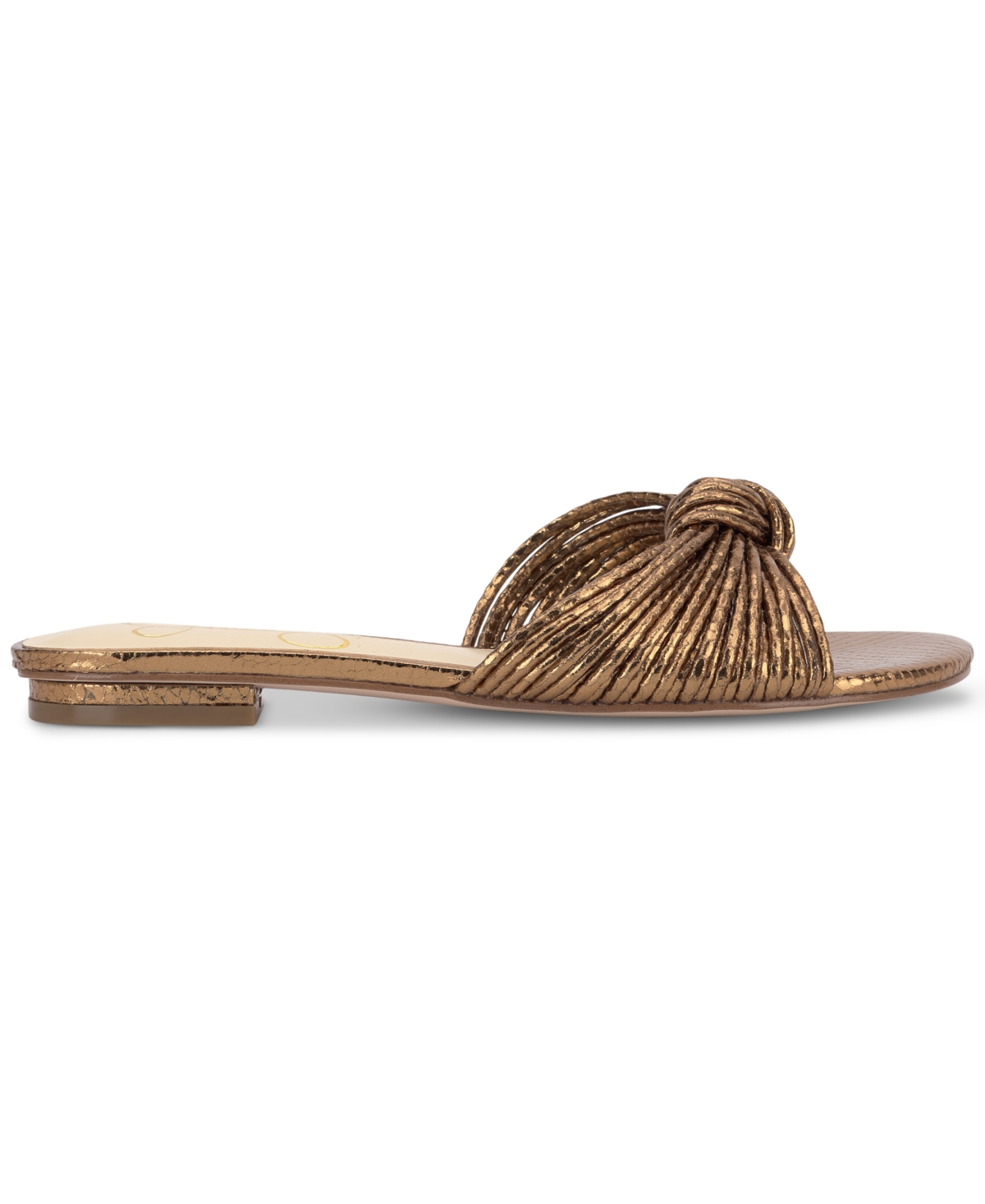 Jessica Simpson Dydra Slide Sandal In Bronze Snake