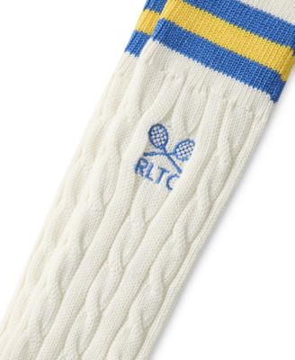 Men's Cricket Cable Crew Socks