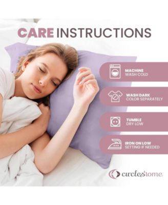 100% Cotton Standard Pillow Protector with Zipper - (2 Pack)