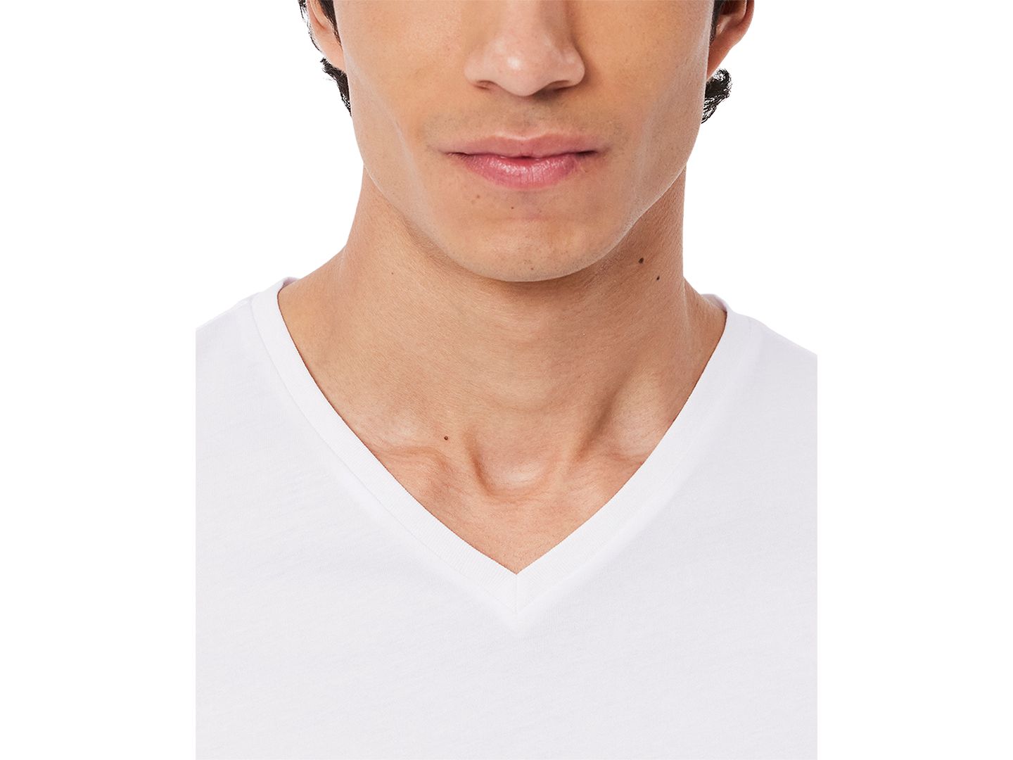 Бельё Undershirts для мужчин, хлопок, 5 шт. — Lacoste, цвет: Белый — фото 3