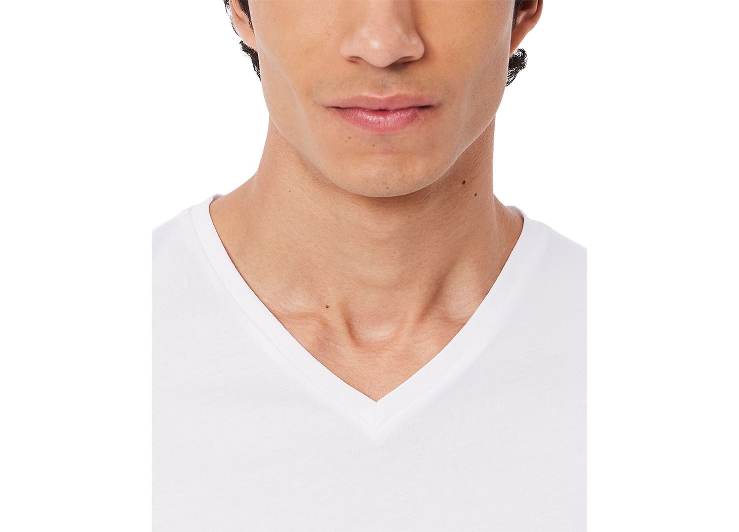 Men's Slim Fit V-Neck Cotton Undershirts, 5-Pack