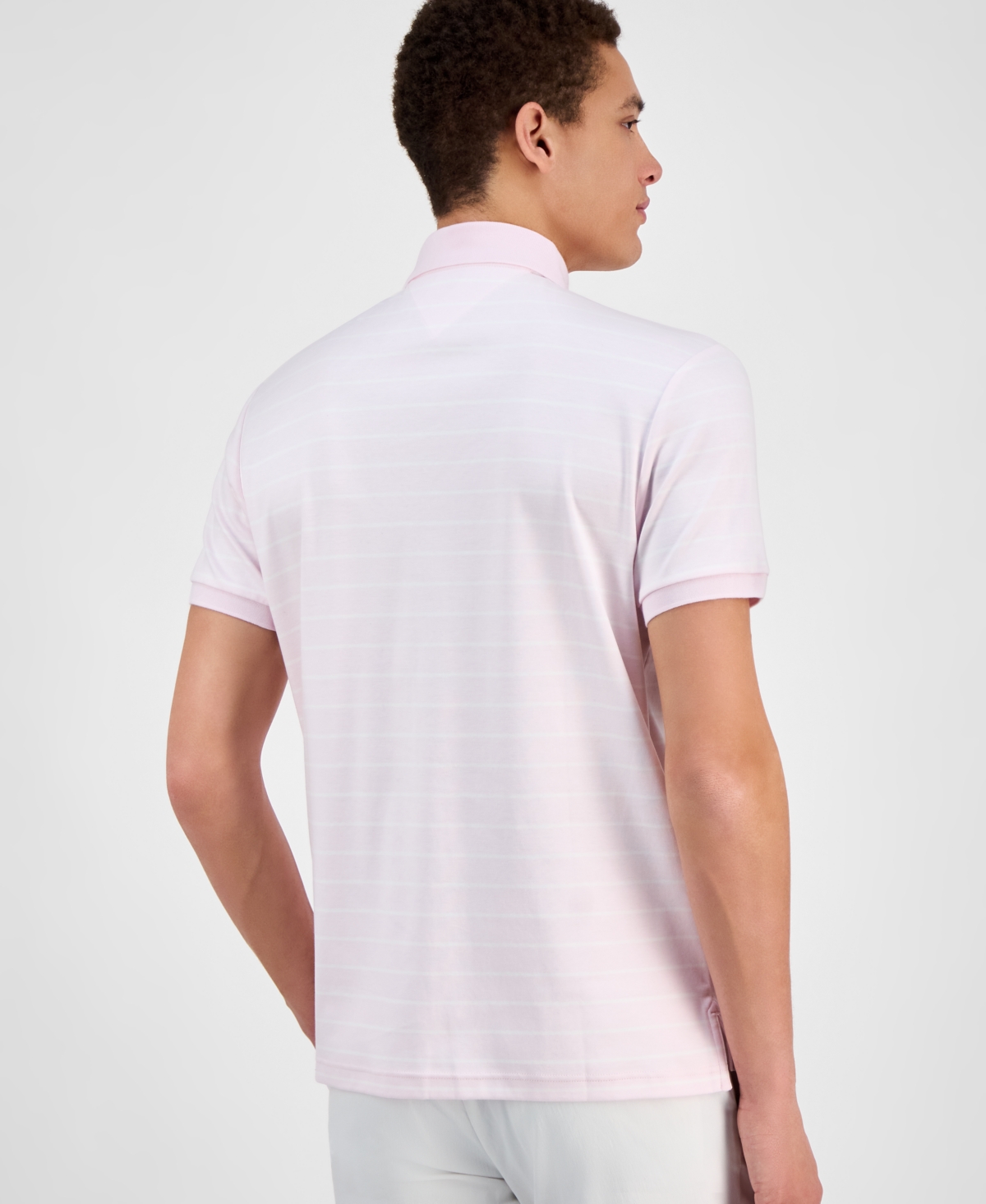 Tommy Hilfiger Men's Regular-fit Ultra Soft Liquid Cotton Polo Shirts In Pink