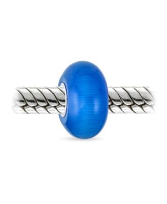 Smooth Opaque Murano Glass Charm Bead European Bracelets Sterling