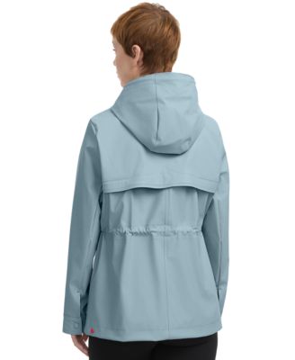 Women's Rubberized Water-Repellent Short Rain Jacket