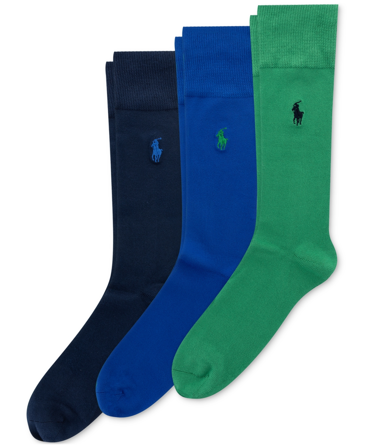 Polo Ralph Lauren Men's 3-pk. Supersoft Dress Socks In Bright Blue