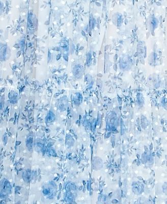 Juniors' Tiered Floral-Print Gathered Dress