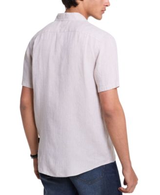 Men's Slim-Fit Yarn-Dyed Linen Shirt  