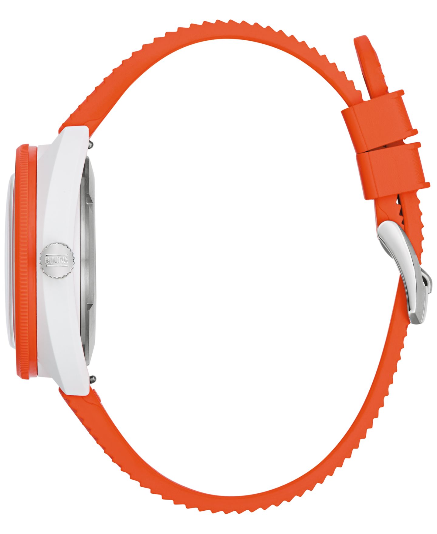 Мужские часы Bulova Snorkel Orange Hnbr Rubber Strap Watch 41mm — фото 2