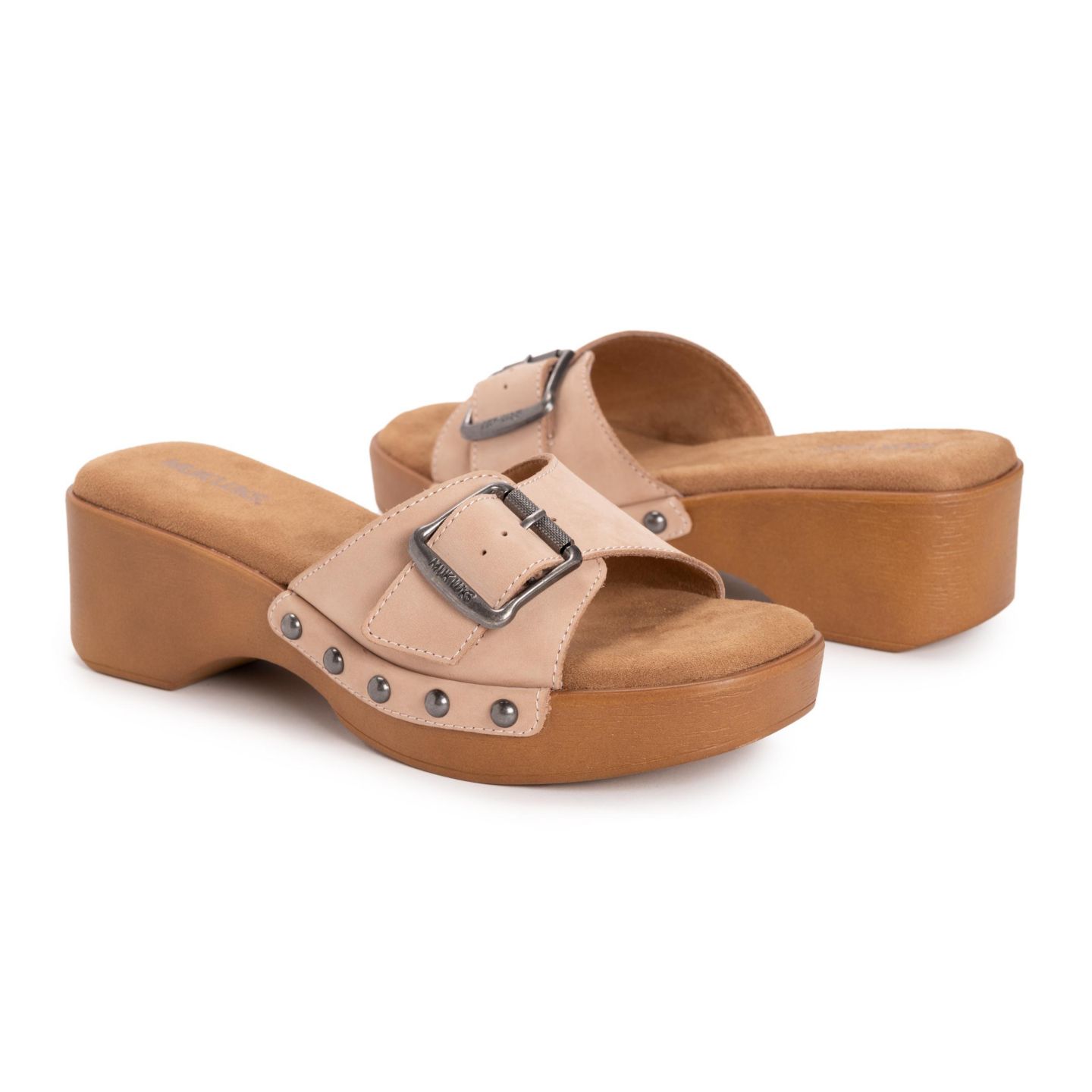 Женские сандалии MUK LUKS Cora Sandal, цвет: Пудровый нубуковый — фото 8