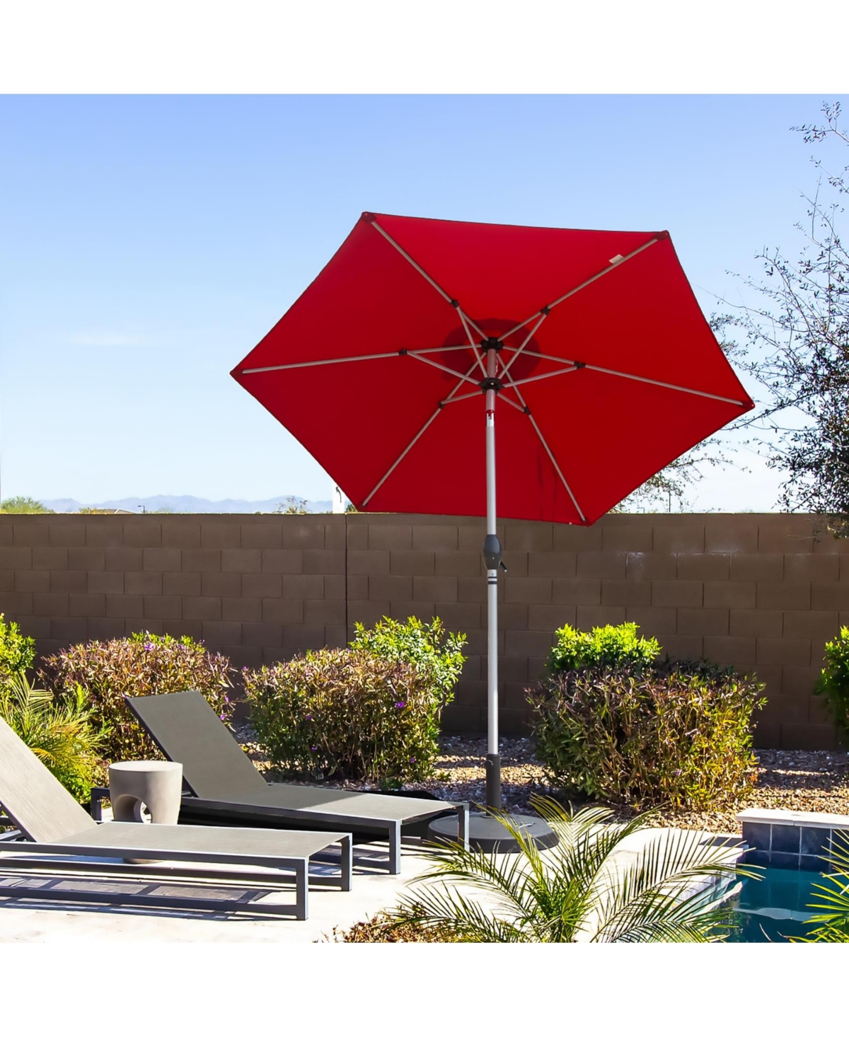 7.5FT Patio Umbrella - Grey