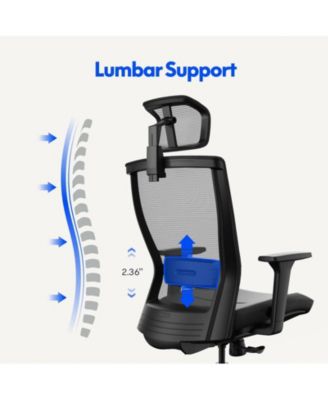 C4B Ergonomic Mesh High-Back Office Chair, Black