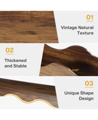 63-Inch Wood Farmhouse Storage Console – Entryway Table