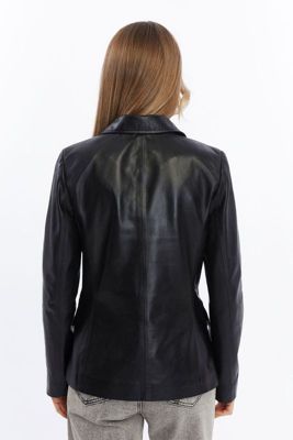 Women's Leather Blazer