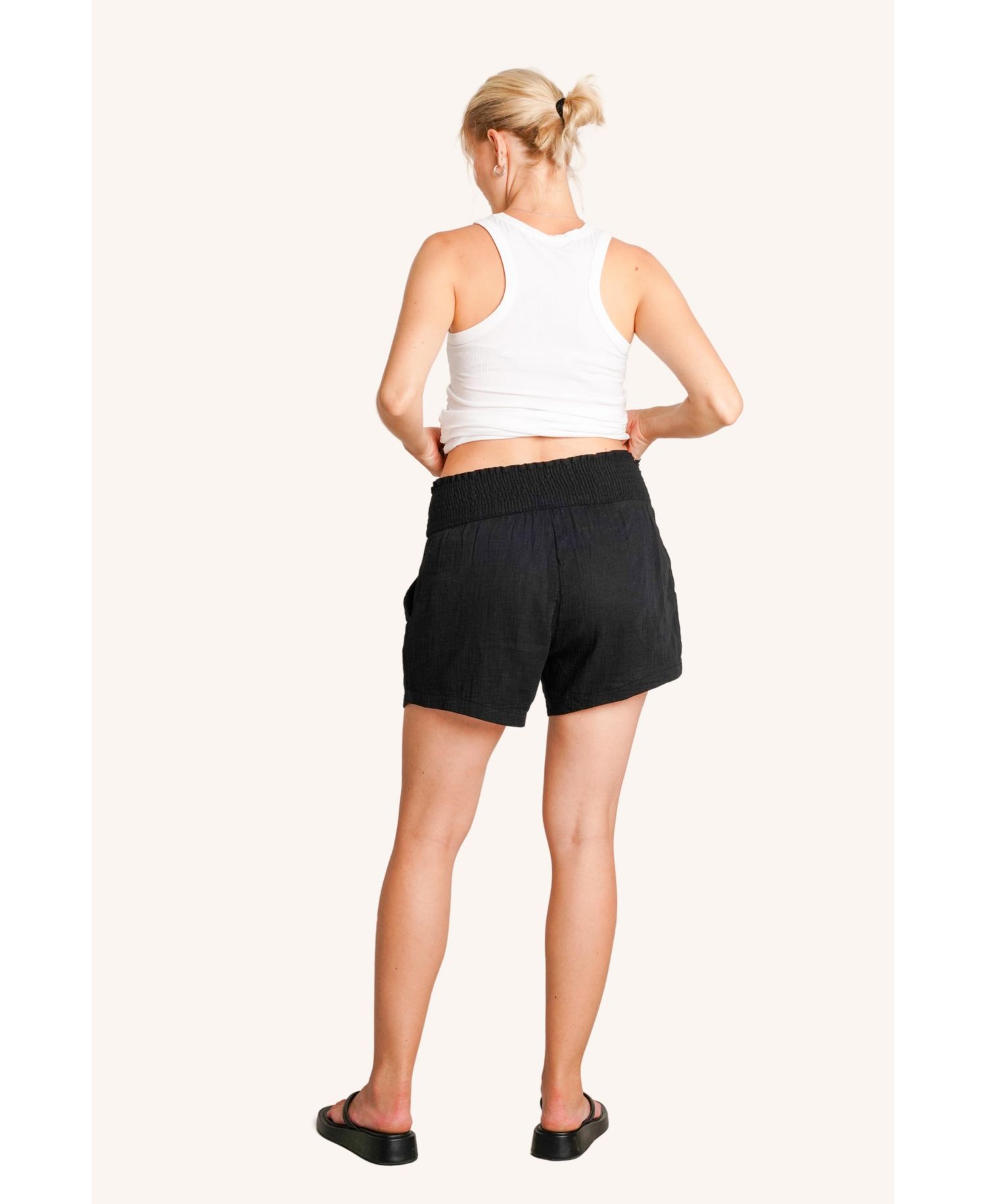 Women's NOM The Easy Smocked Shorts