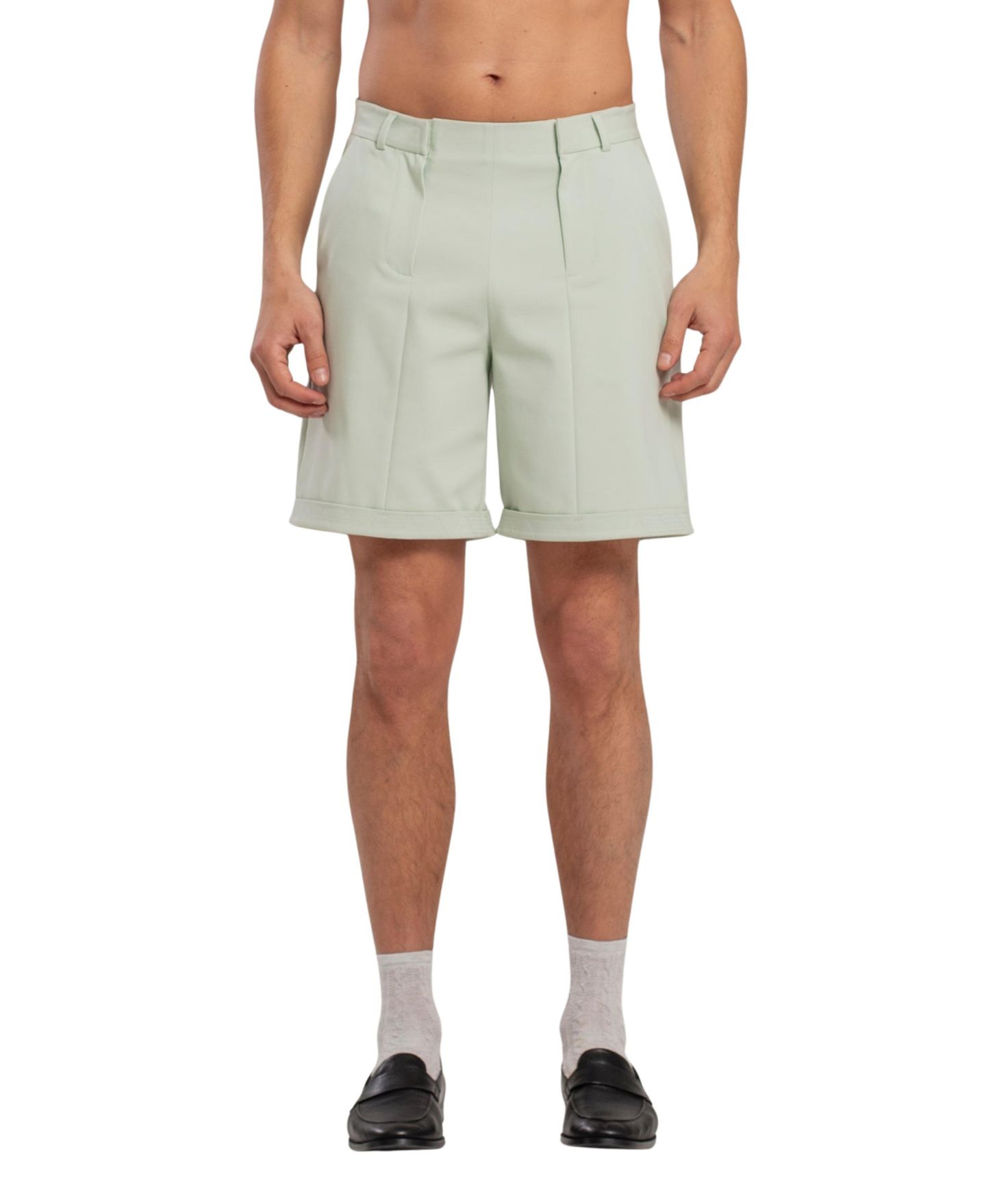 Мужские шорты PCFG Double-Zip Cotton-Blend Casual, цвет: Surf Spray — фото 1