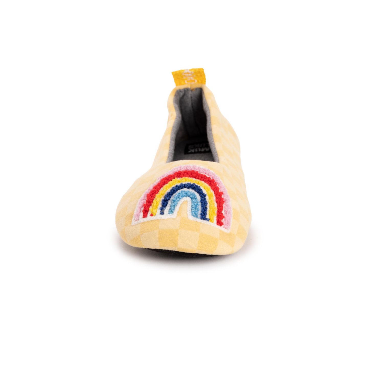 Женские тапочки MUK LUKS Travel Ballerina Slipper with Patch, цвет: Жёлтый — фото 3