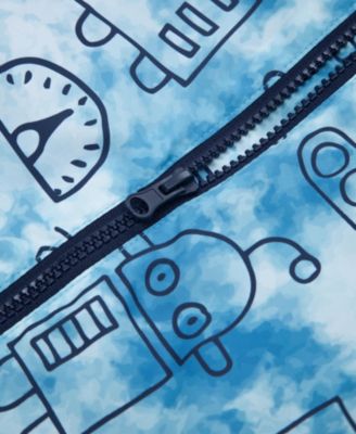 Toddler Boys Fleece Lined Windbreaker Rain Jacket