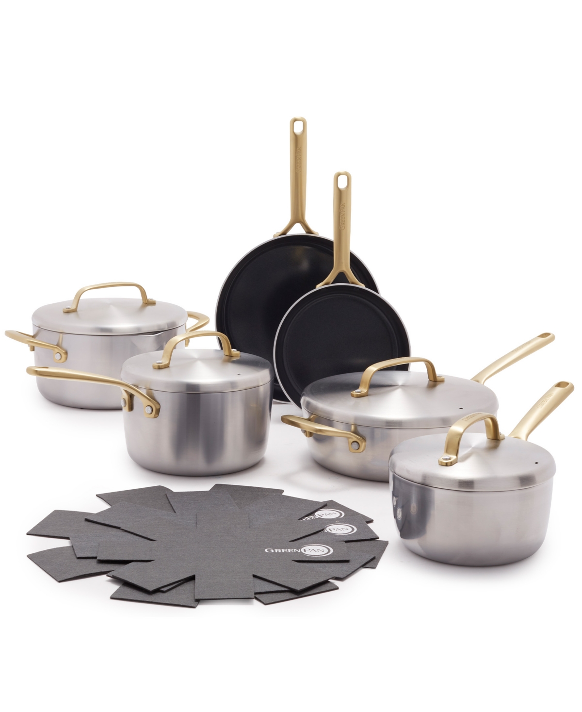 Greenpan Gp5 Stainless Steel 13-piece Cookware Set In Metallic