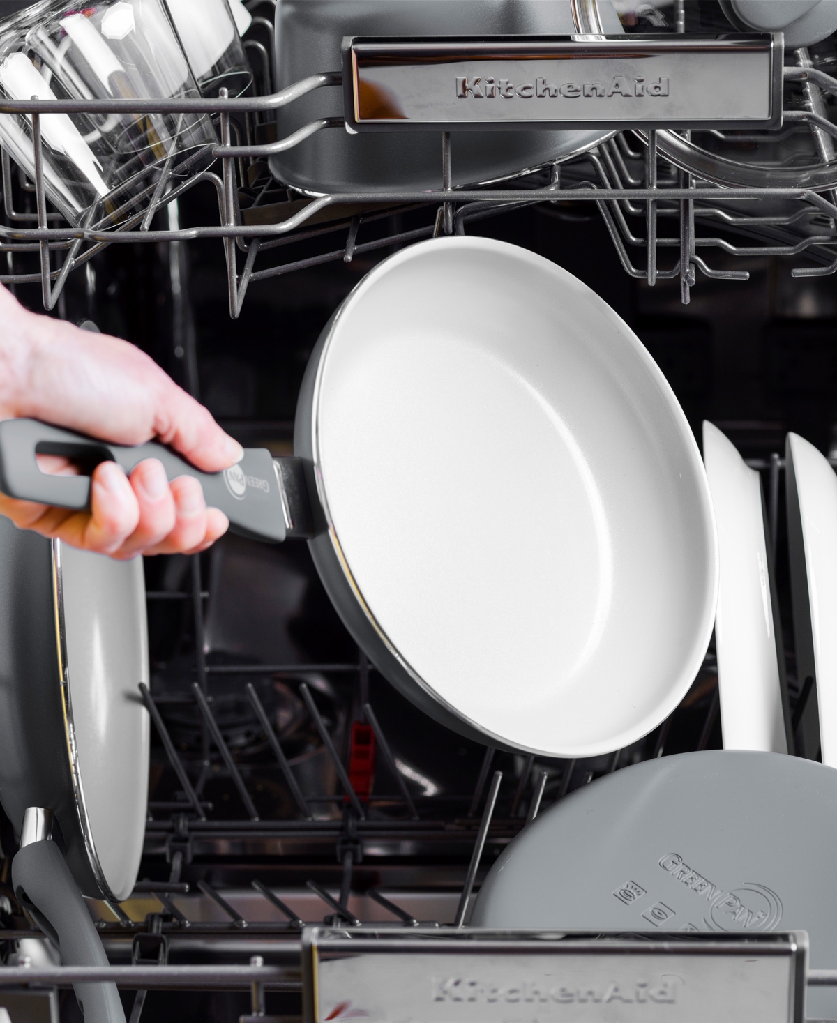 Greenpan Dover Ceramic Nonstick 12-piece Cookware Set In Gray