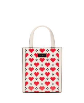 kate spade new york Manhattan Pixel Hearts Mini Tote Bag