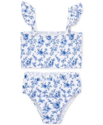 Little Me - Baby Girls Floral-Print 2-Piece Swimsuit
