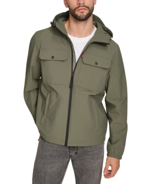 Мужские куртки Levi's Men's Hooded Rain Jacket